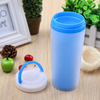 Double plastic custom LOGO portable plastic bottle