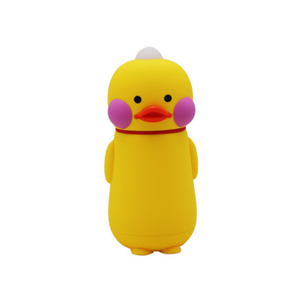 Cute male and female cartoon little Yellow duck glass children's student promotional gift plastic water cup