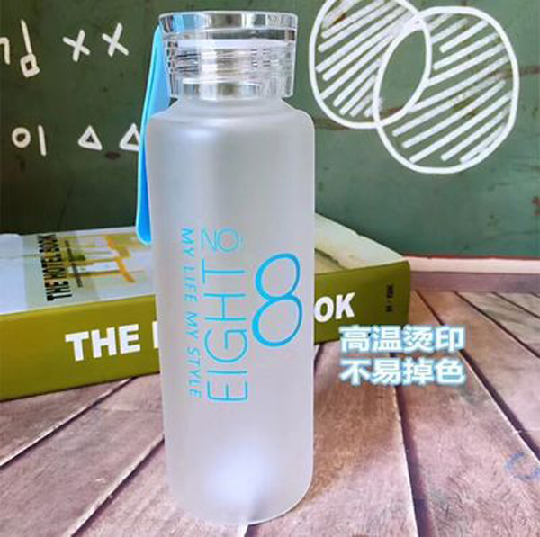 New creative scrub digital glass high boron silicon glass student custom Colorful cup