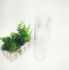 Factory direct straight tube transparent plastic water cup flat cover easy to carry large capacity teacup