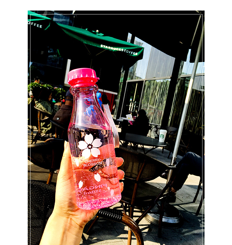 500ml BPA free milk shape clear plastic water bottles 