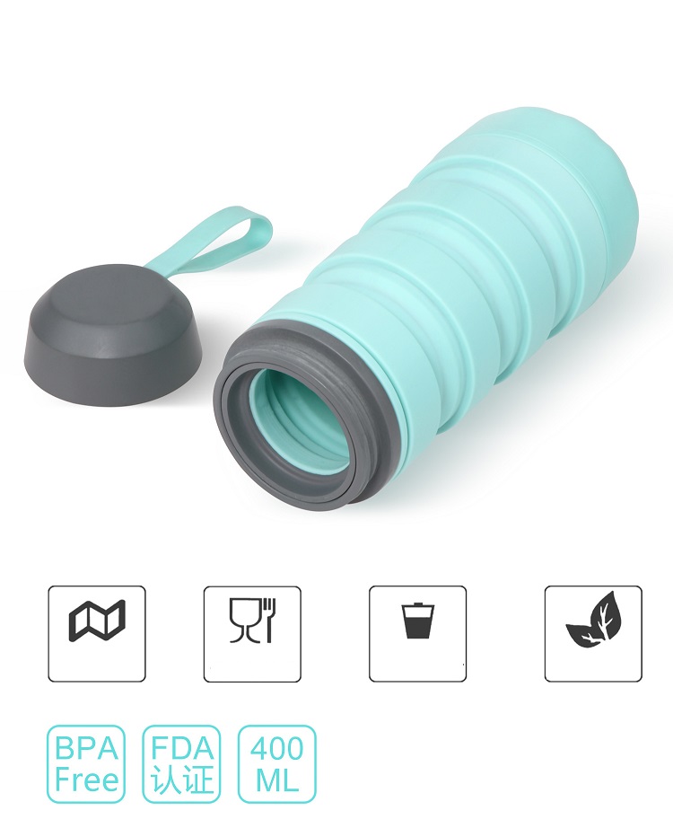 Travel silicon water bottle 