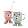 Creative Wheat Straw Water mug cartoon stereo base mouthwash household wash brushing cup wholesale