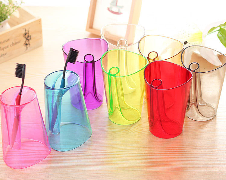  color transparent wash plastic cup