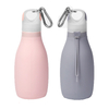 500ml Custom LOGO BPA Free Sports Travel Drinking Silicone Foldable Collapse Water Bottle