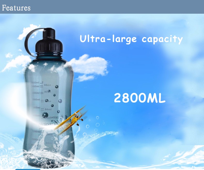 2019 Custom Plastic Cheap Large Capacity, Hot Design Plastic Sport Water Bottle