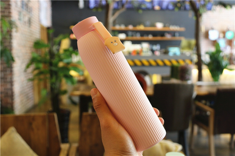 Promotion Gift Thermal Insulation Glass Bottle, Thermal Glass Water Drinking Bottle