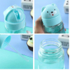 High Temperature Resistant Glass BPA Free Borosilicate Glass Bottle Cartoon Creative Fashion Cover Water Bottle