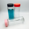 Custom 500ml my bottle water bottle glass juice drink bottle with plastic cap