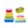 Different Capacity Food Storage Containers Foldable Silicone Lunch Box BPA Free