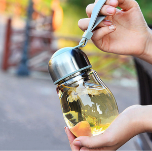 New Water Bottles Logo Bottle Glass Craft Mini with Cases
