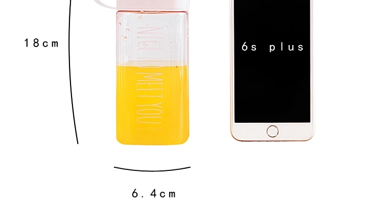 promotion square shaped water bottle supplier