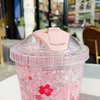 Korean fashion cherry rabbit ice cup couple creative broken ice cup simple portable water cup for boys and girls