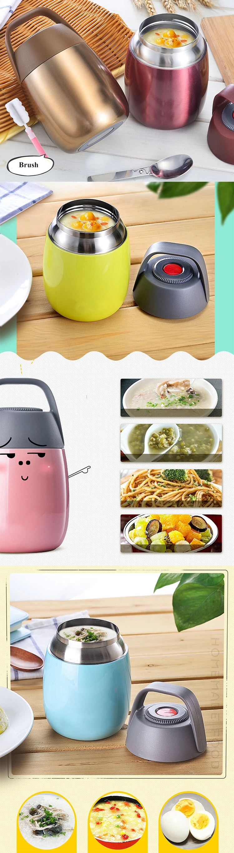 Kitchen Accessories Soup Pot Keep Hot Cold