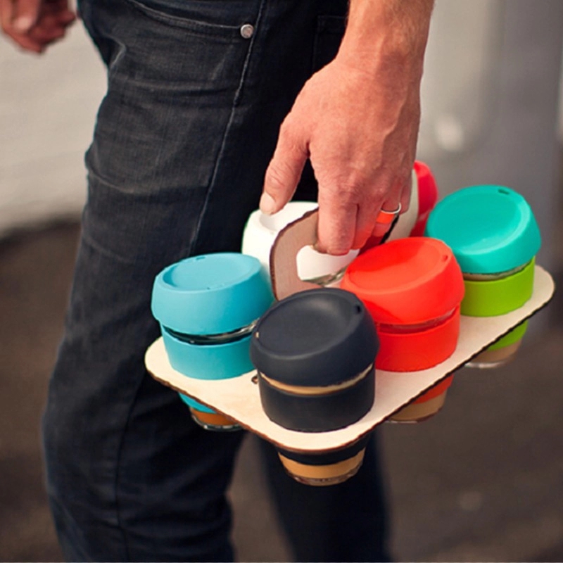  Glass Reusable Coffee Cup