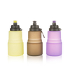 Hot Sell Collapsible 600ml collapsible Silicone Water Bottle Squeeze Sports Drink Flexible Folding collapsible water bottle