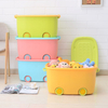 Factory Made Plastic Storage Box With Wheels, Colorful Storage Container