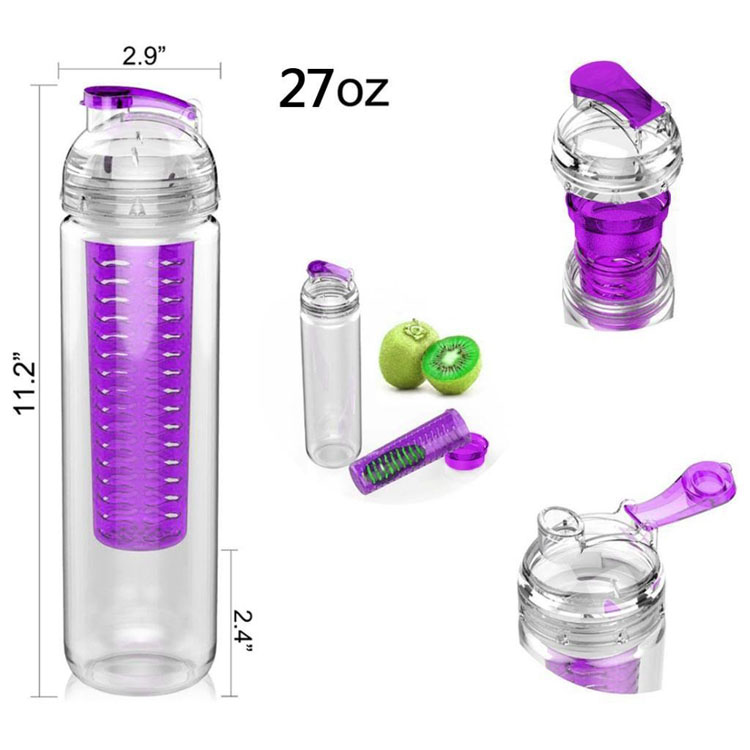 Free Sample BPA Free Fruit infuser Custom Water Bottle wholesale (7)
