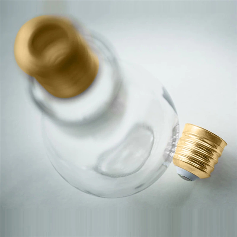 Creative Summer Bulb Water Bottle Cute Brief Fashion Cute Milk Juice Light Bulb Leak-proof Cute WaterBottle Portable Bottles
