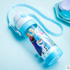 Disney Straw Cup summer elementary school kindergarten children's plastic straw portable leakproof Cold water cup