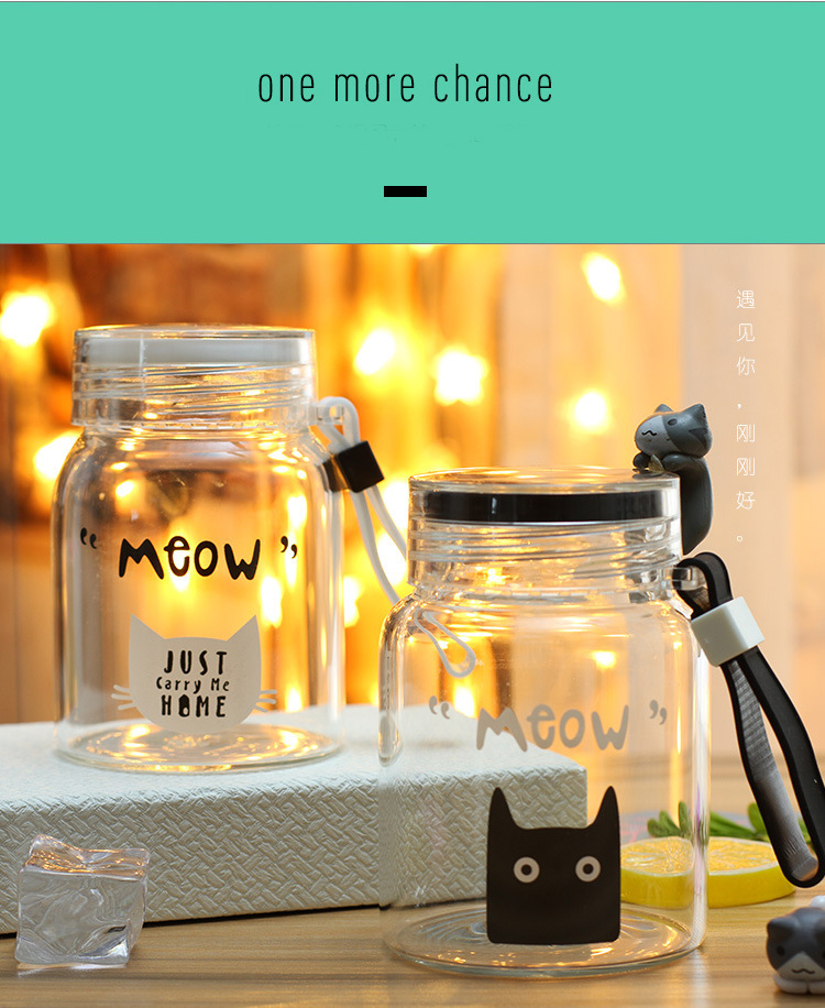  small fresh glass water bottle