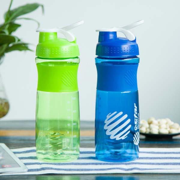 Shake bottle 760ml sports fitness custom LOGO space plastic bottle