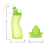 Outdoor hiking collapsible Silicone water bottle 