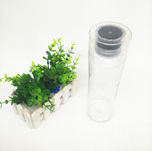 Factory direct straight tube transparent plastic water cup flat cover easy to carry large capacity teacup
