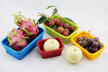 4 Pcs Silicone Lunch Box, Lunch Container, Foldable Silicone Lunch Box 