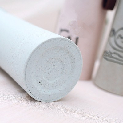 High Quality Wheat Straw Drinking Cup, Straw Wheat Cup With Glass Inside 