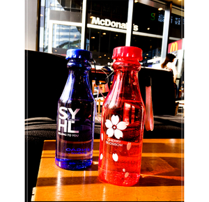 500ml BPA free milk shape clear plastic water bottles 