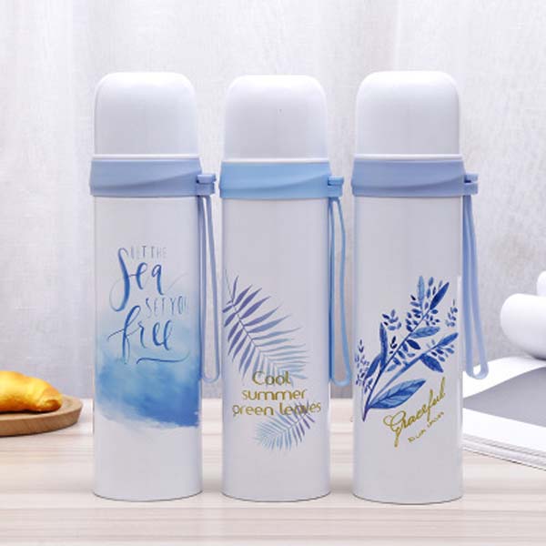 Vacuum stainless steel insulation bottle custom male and female student engraving gift water bottle