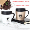 Coffee Mug Thermos Stainless Steel Insulated water Cups Tumbler With Handle lid and Mixing spoon Office travel coffee cup