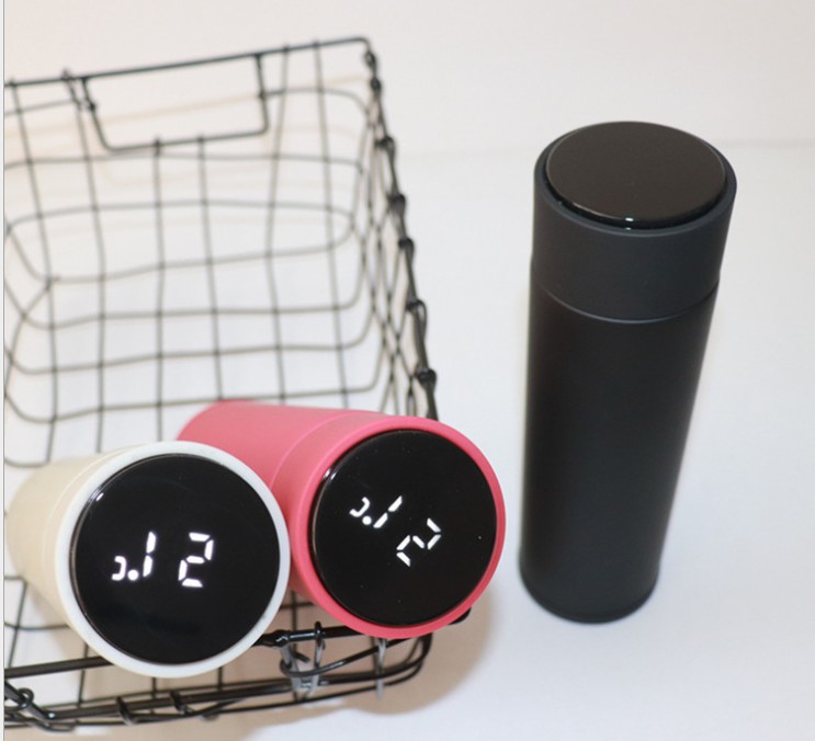 Intelligent Temperature Insulation Cup Korean Version of The Fresh Literary Portable with Creative Couple High-end 316 Stainless Steel Water Cup