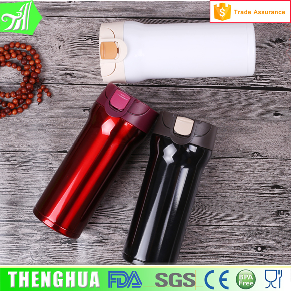 BPA Free Car Vacuum Insulated Stainless Steel Water Bottle With Flip Cap