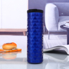 New Business Diamond Straight Cup Double Stainless Steel Thermal Insulation Cup Car Cup Car-borne Thermal Insulation Bottle