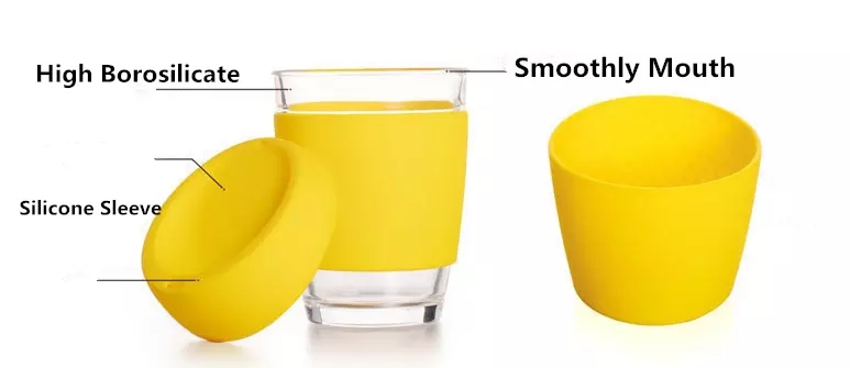 travel borosilicate glass drink bottle supplier