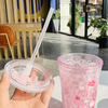 Korean fashion cherry rabbit ice cup couple creative broken ice cup simple portable water cup for boys and girls
