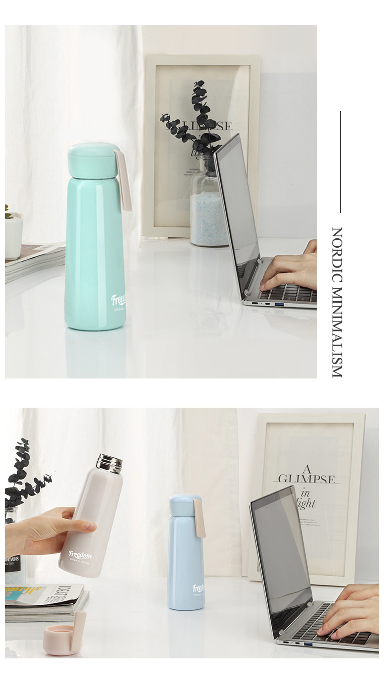 new design stainless steel bottle with handle supplier