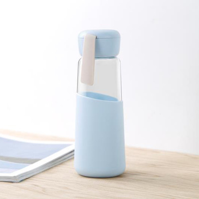 Hot Selling Bottle Glass, Useful Borosilicate Bottle With Silicone Sleeve
