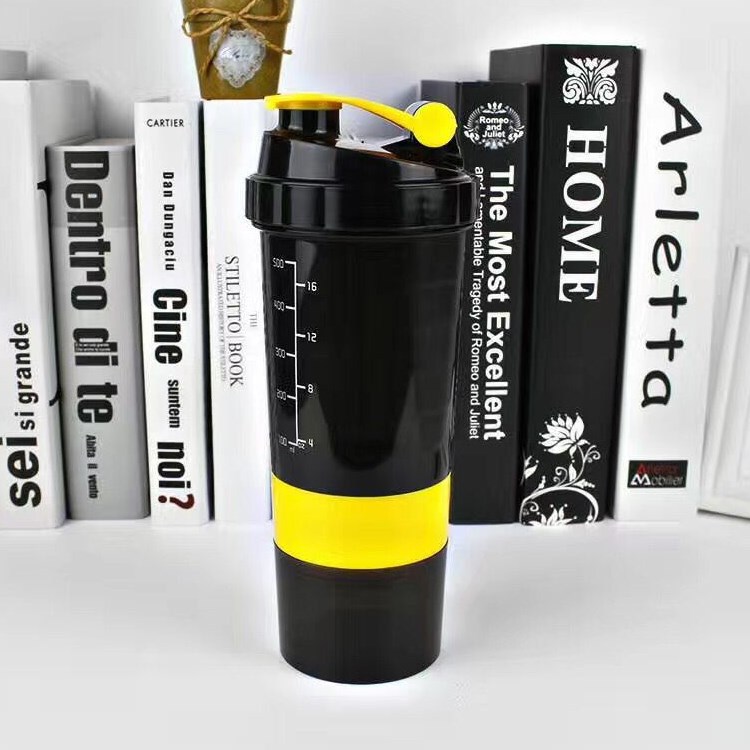  500ml Plastic Sport Protein Shaker Water Bottle Blender bottle shaker