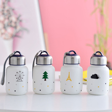 Custom logo ceramic water bottle white porcelain drinking water bottle
