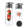 Portable 24 OZ BPA FREE Fruit Infuser Water Bottle, Plastic Water Bottle With Infuser