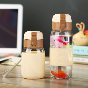 Wholesale Pure Portable Glasses Pop Top 600ml Drink Advertise Water Bottle