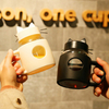 New creative glass cute cat water cup with handle portable glass Advertising gift Cup custom wholesale