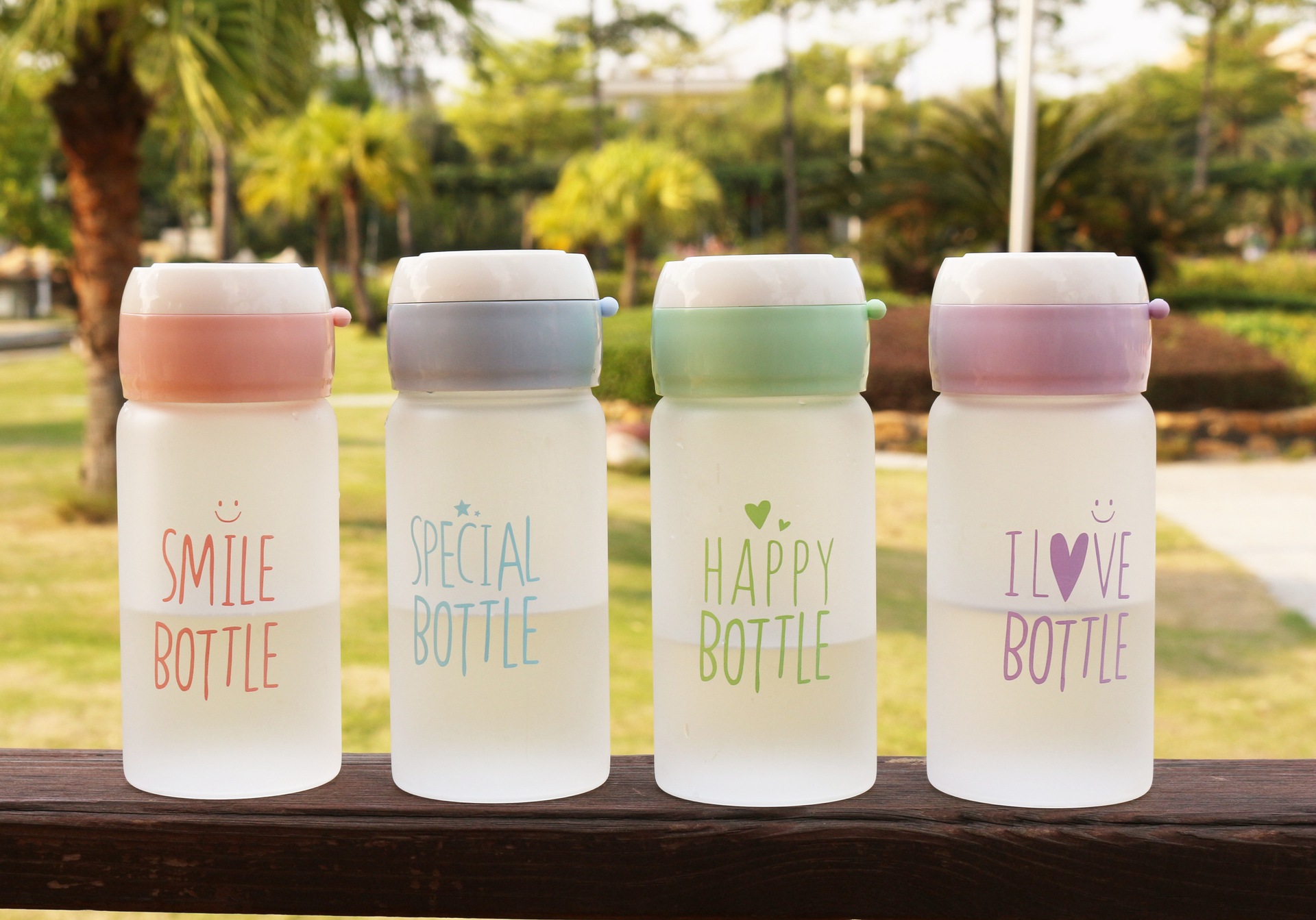 12oz Custom Logo Mini Kids high borosilicate Glass Water Bottles for School
