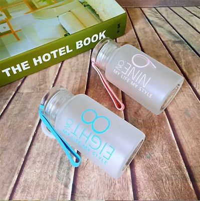 New creative scrub digital glass high boron silicon glass student custom Colorful cup