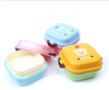 Biodegradable Square Shape Wheat Straw Japanese Lunch Box Plastic 
