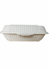 Eco-Friendly Airtight (8"x 6", 1-Comp.) Cornstarch Disposable Food Containers With Lids 