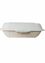Eco-Friendly Airtight (8"x 6", 1-Comp.) Cornstarch Disposable Food Containers With Lids 